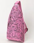 American Darling Sling Hand Tooled Genuine Leather Women Bag Western Handbag Purse