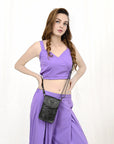 American Darling Cell Phone Holder Hand Tooled Genuine Leather Women Bag Western Handbag Purse