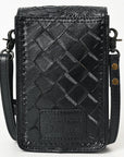 American Darling Cell Phone Holder Hand Tooled Genuine Leather Women Bag Western Handbag Purse