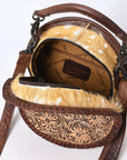 American Darling ADBG1449 Cross Body Hand Tooled Genuine Leather women bag western handbag purse
