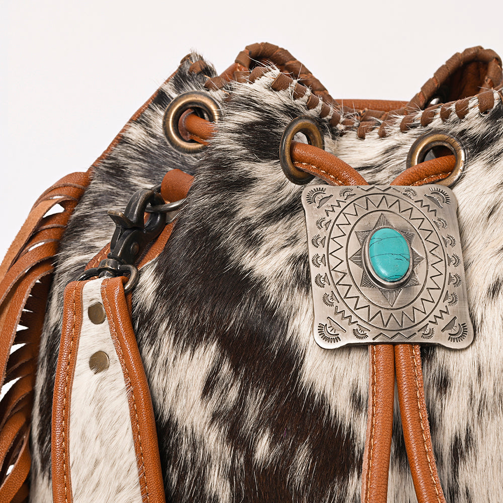 American Darling Hair-On Genuine Leather Women Bag Western Handbag Purse