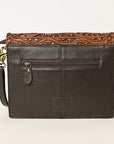 Ohlay Bags OHA119 Clutch Hand Tooled Genuine Leather Women Bag Western Handbag Purse