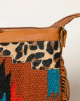 OHLAY OHA116 HOBO Upcycled Wool Hair-on Genuine Leather women bag western handbag purse