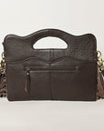 Ohlay Bags OHA113 Clutch Hand Tooled Hair-On Genuine Leather Women Bag Western Handbag Purse