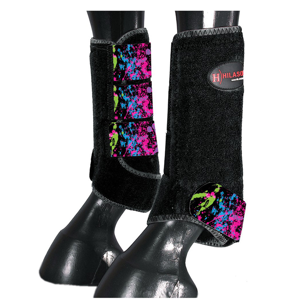 HILASON L M S Horse Front Leg Sport Boots| Printed Sport Boots| Horse Boots