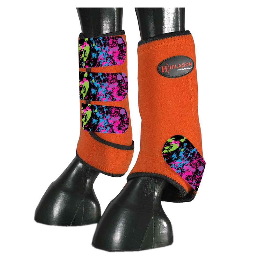 HILASON L M S Horse Front Leg Sport Boots| Printed Sport Boots| Horse Boots