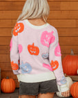 Halloween Pumpkin Crewneck Sweater