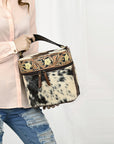 ADBGA427A American Darling JEWELRY CASE Hand Tooled Hair-on Genuine Leather women bag western handbag purse