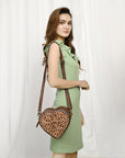American Darling Adbga430A Canteen Hand Tooled Genuine Leather Women Bag Western Handbag Purse