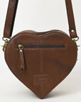 American Darling Adbga430A Canteen Hand Tooled Genuine Leather Women Bag Western Handbag Purse