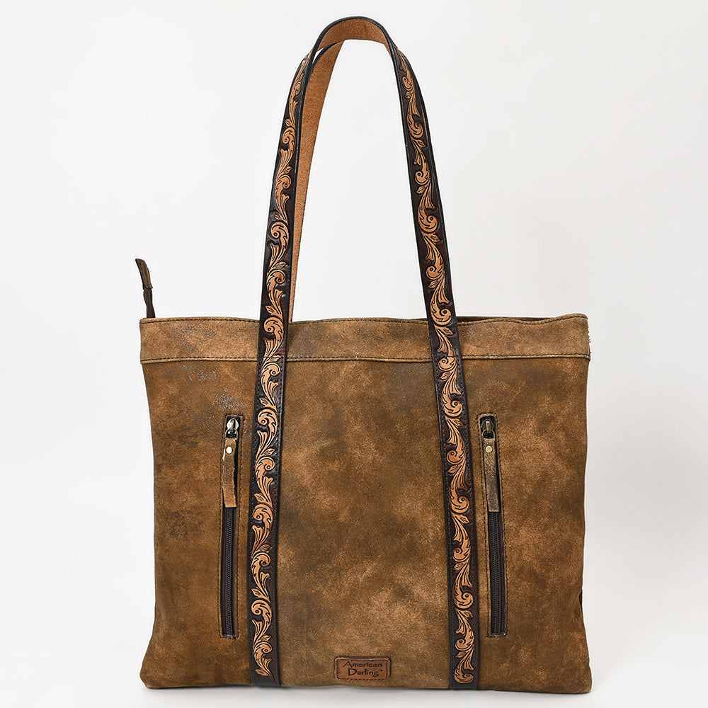 American Darling ADBGA479A Tote Hand Tooled Genuine Leather Women Bag Western Handbag Purse
