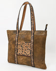 American Darling ADBGA479A Tote Hand Tooled Genuine Leather Women Bag Western Handbag Purse