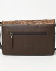 OHA119A Ohlay Western Genuine Leather Hand Tooled Women  Crossbody Bags