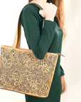 American Darling Hand Tooled Genuine Leather women bag western handbag purse