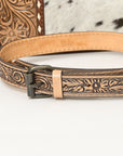 American Darling ADBG1460 Cross Body Hand Tooled Hair On Genuine Leather women bag western handbag purse