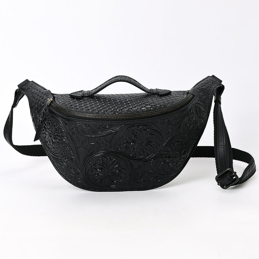 American Darling Fanny Pack Hand Tooled Genuine Western Leather Women Bag Handbag Purse |