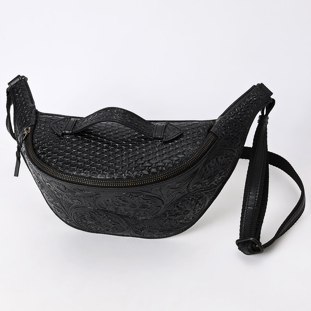 American Darling Fanny Pack Hand Tooled Genuine Western Leather Women Bag Handbag Purse |