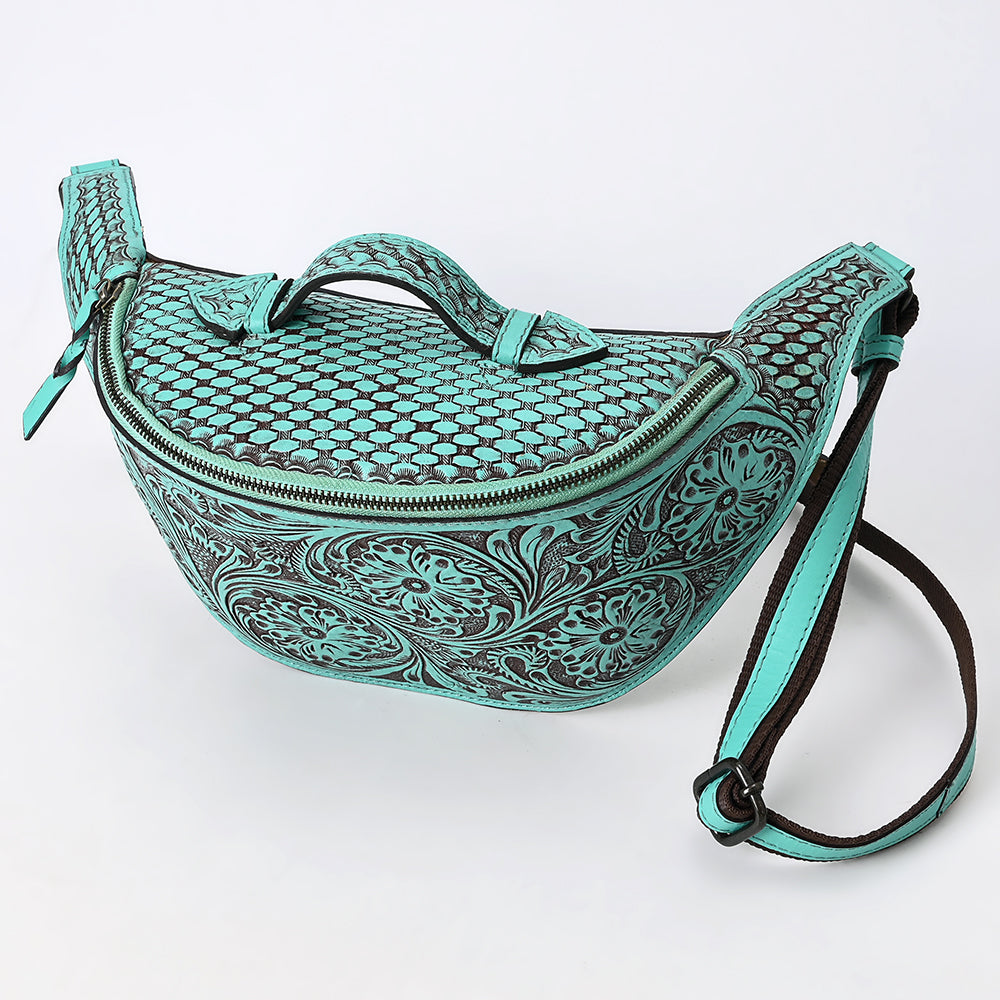 American Darling Fanny Pack Hand Tooled Genuine Western Leather Women Bag Handbag Purse |
