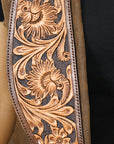American Darling Genuine Vintage leather Hand tooled hand carved Women Blazer shirt jacket dress ladies girl