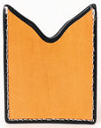 American Darling Floral Women & Men Hand Carved Genuine Leather Card Holder