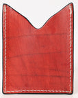 American Darling Floral Women & Men Hand Carved Genuine Leather Card Holder