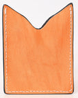 American Darling Floral Women & Men Hand Carved Genuine Leather Card Holder
