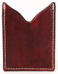 American Darling Floral Women & Men Hand Carved Genuine Leather Card Holder