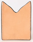 American Darling Floral Women & Men Hand Carved Genuine Leather Card Holder