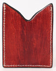 American Darling Floral Women & Men Hand Carved Genuine Leather Card Holder