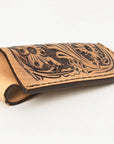 Med-Lrg Hilason Western Floral Stylish Design Geniune Leather Knife Holder