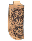 Med-Lrg Hilason Western Floral Stylish Design Geniune Leather Knife Holder