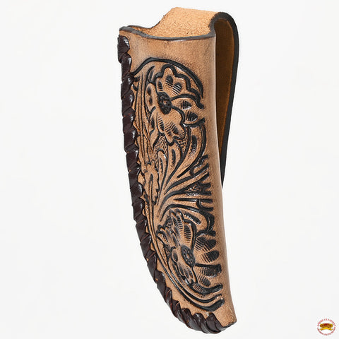 Stylish Leather Knife Holder | Hilason Western Floral Design