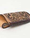 Med-Lrg Hilason Western Floral Stylish Design Geniune Leather Knife Holder