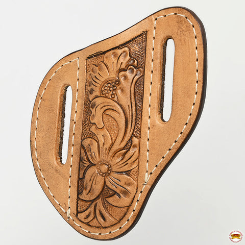 Med-Lrg Hilason Western Floral Stylish Design Geniune Leather Knife Holder