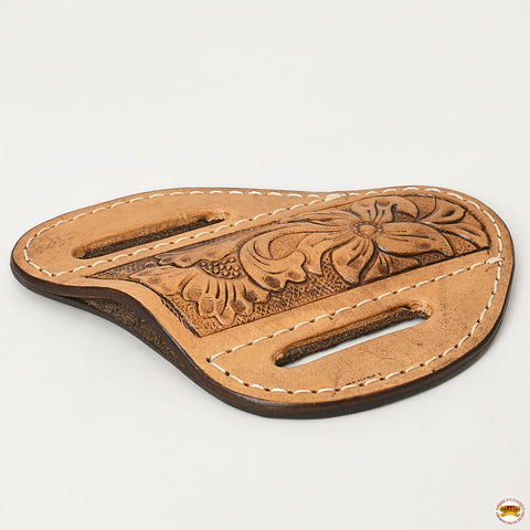 Med-Lrg Hilason Western Floral Stylish Design Geniune Leather Knife Holder