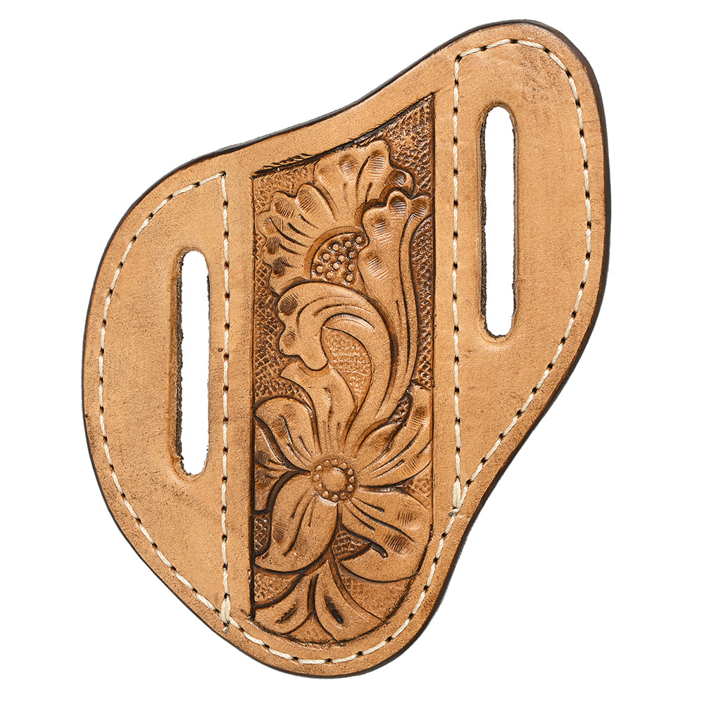 Med-Lrg Hilason Western Floral Stylish Design Geniune Leather Knife Holder