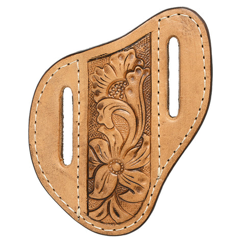 Med-Lrg Hilason Western Floral Stylish Design Geniune Leather Knife Holder