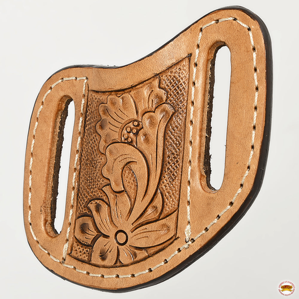 Med-Lrg Hilason Western Floral Stylish Design Geniune Leather Knife Holder