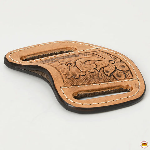Med-Lrg Hilason Western Floral Stylish Design Geniune Leather Knife Holder