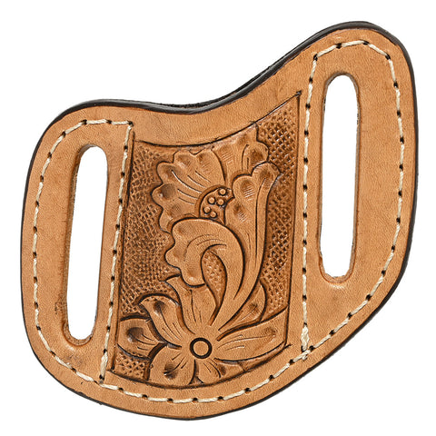 Med-Lrg Hilason Western Floral Stylish Design Geniune Leather Knife Holder