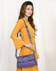 American Darling Wallet Hand Tooled Genuine Leather women bag western handbag purse
