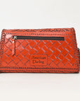 American Darling Wallet Hand Tooled Genuine Leather women bag western handbag purse