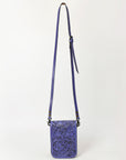 American Darling Cell Phone Holder Hand Tooled Genuine Leather women bag western handbag purse