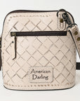 American Darling Cross Body Hand Tooled Genuine Leather women bag western handbag purse