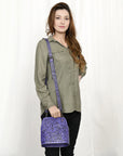 American Darling Cross Body Hand Tooled Genuine Leather women bag western handbag purse
