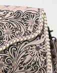 American Darling ADBG1137A Clutch Hand Tooled Genuine Leather women bag western handbag purse