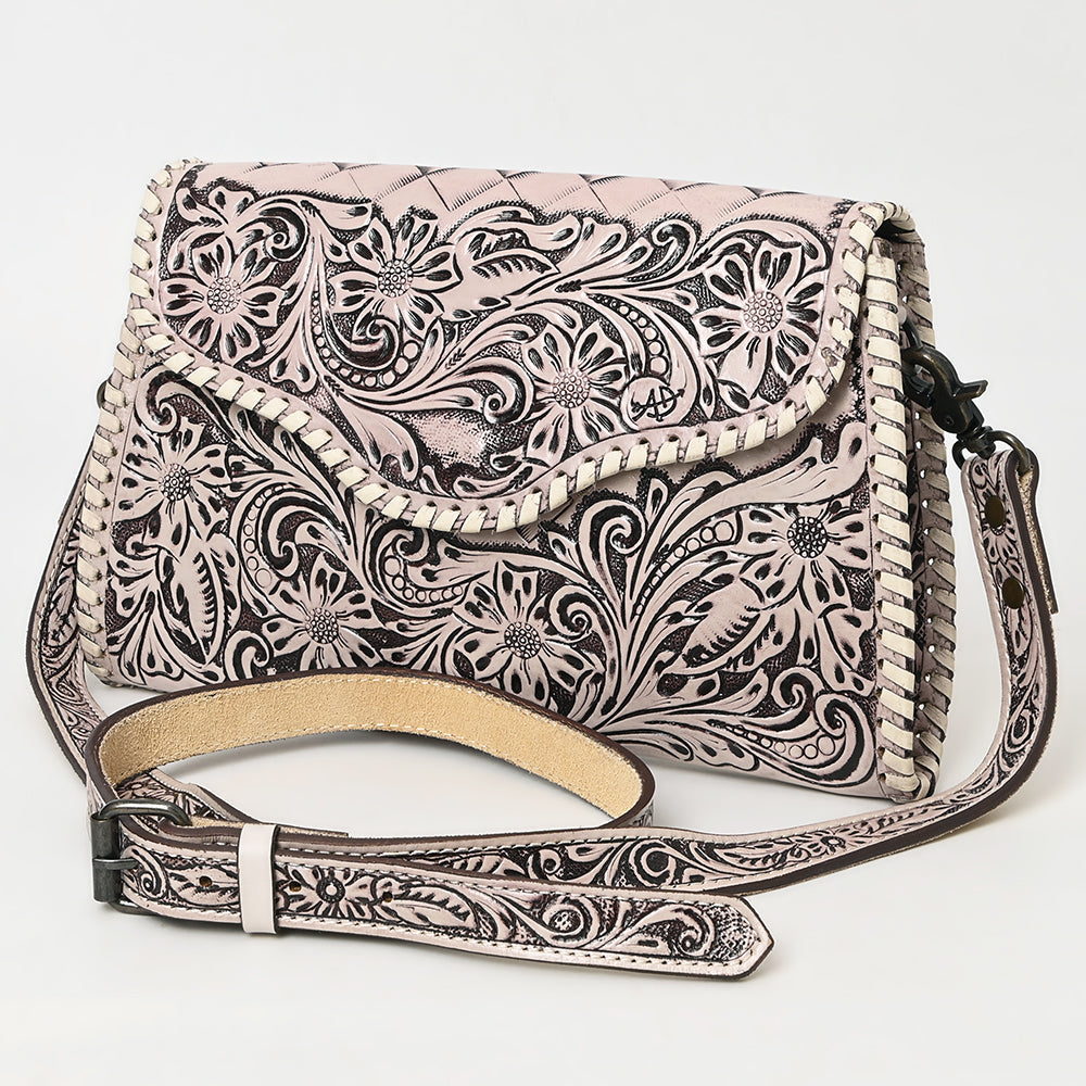 American Darling ADBG1137A Clutch Hand Tooled Genuine Leather women bag western handbag purse