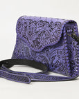 American Darling ADBG1137A Clutch Hand Tooled Genuine Leather women bag western handbag purse