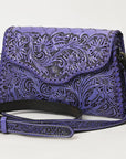 American Darling ADBG1137A Clutch Hand Tooled Genuine Leather women bag western handbag purse
