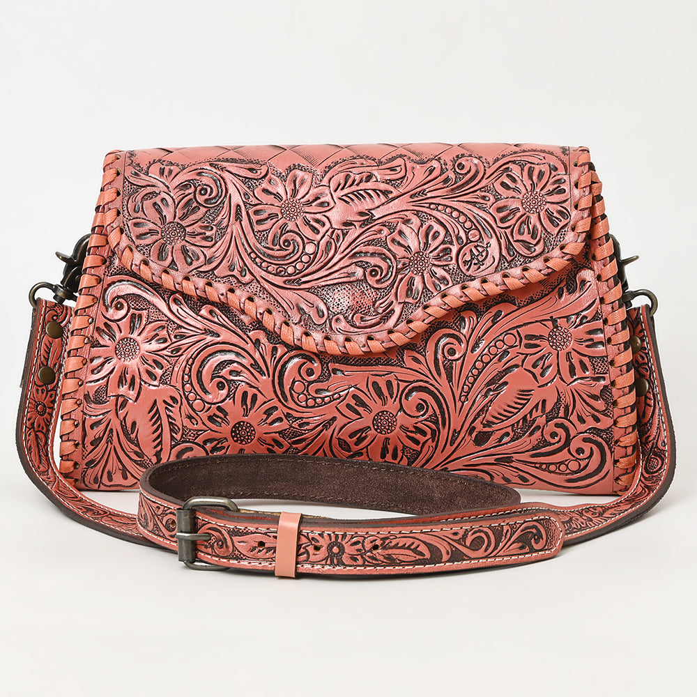 American Darling ADBG1137A Clutch Hand Tooled Genuine Leather women bag western handbag purse
